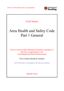 guidance on office health and safety