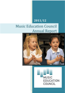 Music Education Council Annual Report