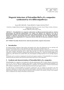 Magnetic behaviour of Polyaniline/BaFe 12 O 19 composites