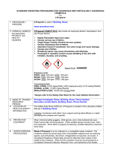 2-Propanol - WSU Environmental Health & Safety