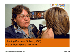 Office of Hearing Services Online Portal User Guide