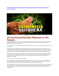 25 Food Poisoning Cases Reported on UTC Campus