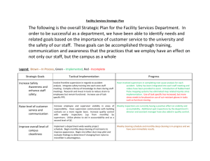 Facility Services Strategic Plan