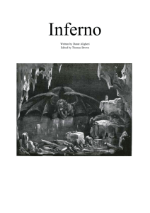 Dante`s Inferno Proposal