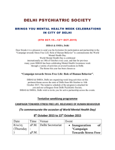 World mental health day - delhi psychiatric socity