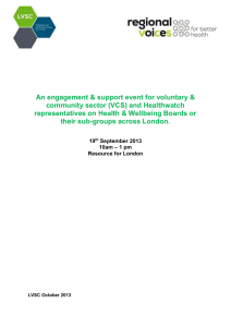 Engagement and support report Sept 2013