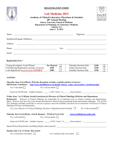 Registration Form - Academy of Clinical Laboratory Physicians and