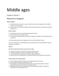 Middle ages - MsRodolicoHistory