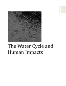 Water Cycle and Human Impacts