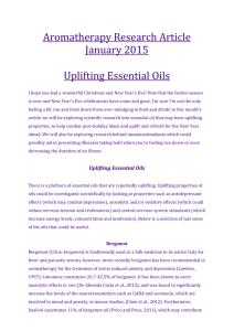 Uplifting Essential Oils - Penny Price Aromatherapy