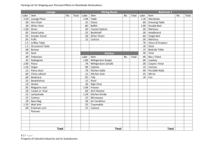 Packing List (word)  - Australia trade and Shipping