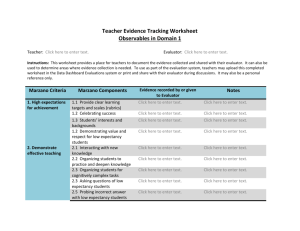 Teacher Evidence Tracking Worksheet-