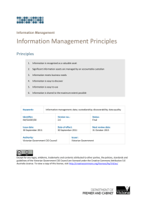 Information Management Principles