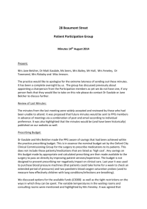 Patient Participation Group minutes August 2014