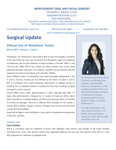 Botox newsletter - Montgomery Oral & Facial Surgery