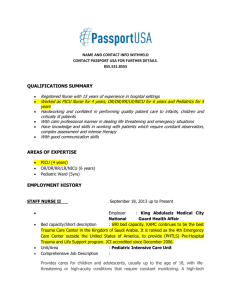 PICU Resume - Passport USA