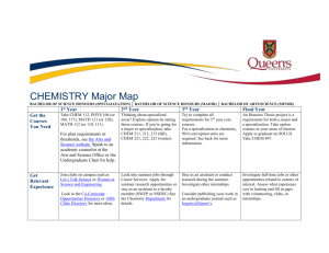 Chemistry Major Map - Career Services