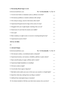 The Tiredness Cure Health Questionnaire