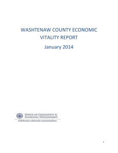 Washtenaw County Economic Vitality Report