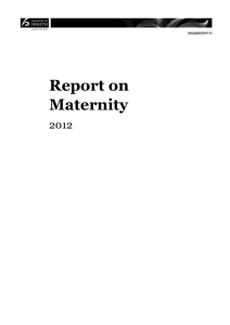 Report on Maternity 2012