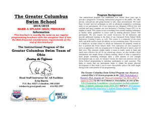 Make A Splash Brochure - Greater Columbus Swim Team of Ohio