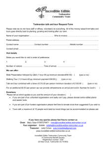 Tour request form - Incredible Edible Todmorden