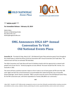 SMG Announces IOGA 68 th Annual Convention To Visit Old