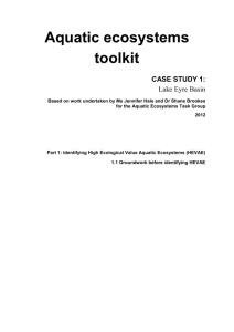 Aquatic ecosystems toolkit - Case Study 1: Lake Eyre Basin (Part 1