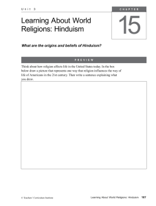 What are the origins and beliefs of Hinduism?