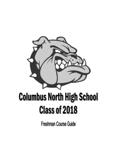 Columbus North High School Class of 2018 Freshman Course