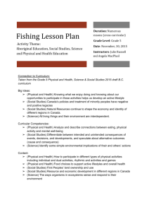 Assignment 4 – Cross Curricular Lesson on Fishing