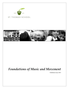 Foundations of Music and Movement