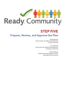 Step 5 - Plan preparation, review and approval