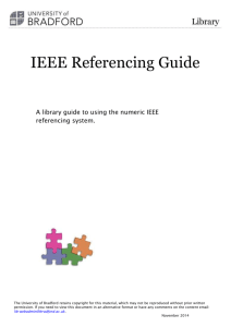 IEEE referencing guide