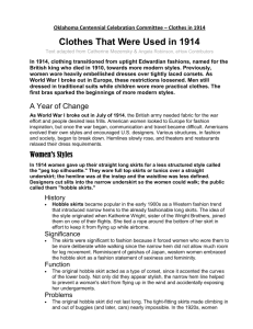 Clothes in 1914