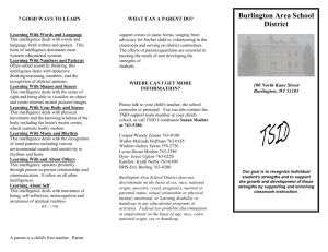 TSID Brochure - Burlington Area Schools