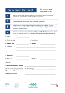 Microsoft Word format enrolement and consent form