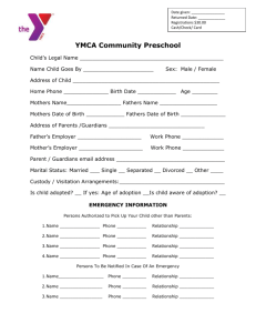 Preschool Registration Packet