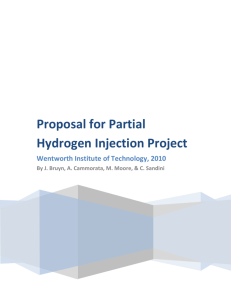 Proposal for Partial Hydrogen Injection Project