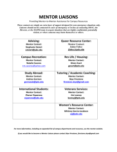 New Student Orientation - Mentor Program