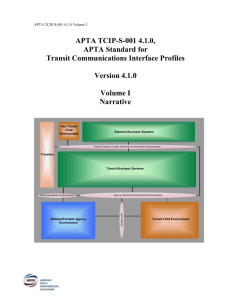 TCIP 4.1.0 Volume 1 - Transit Communications Interface Profiles