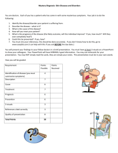 Mystery Diagnosis Project - Mrs. Sills` Science Site