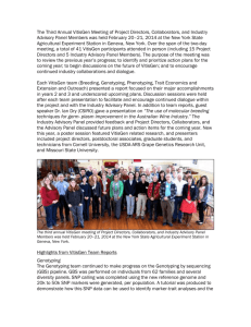 Third Annual VitisGen Specialty Crop Research Initiative Project