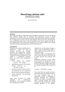 Dissolving calcium salts