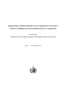Implementation of Effective Remedies for the Comprehensive