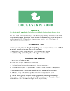 Duck Events Fund 2014-2015 Application