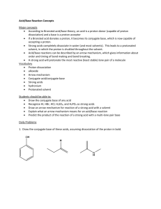 Acid/base reactions - Chemistry Courses: About