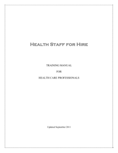 health staff for hire