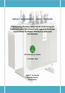 impact assessment - draft version - European Council for an Energy