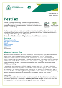 PestFax editor - Department of Agriculture and Food